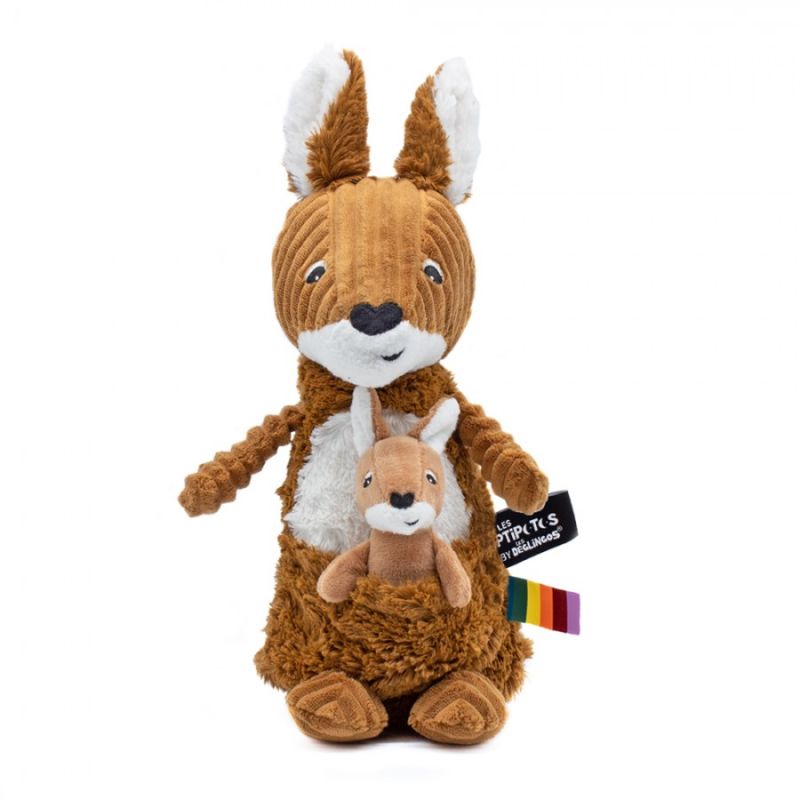 The deglingos - ptipotos - plush brown kangaroo - 30 cm 